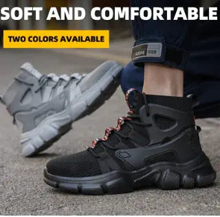 Men's High-Top Safety Shoes - Steel Toe Work Boots with Ankle Support by Mead's Supply & Equipment Outfitters limited