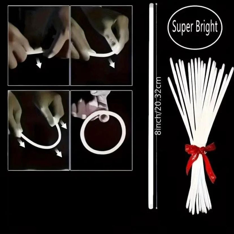 9eight5 Tools & Kits (multipurpose) White Glow Sticks (Pack of 48) White Glow Sticks (Pack of 48)