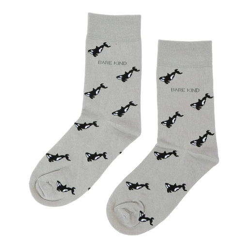 Save the Orca Small Motif Socks by Barekind NZ