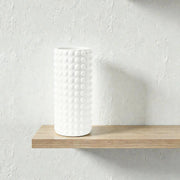 Frankly Cotton Ceramic White Gloss Bubble Vase by Nest & Stem Homewares