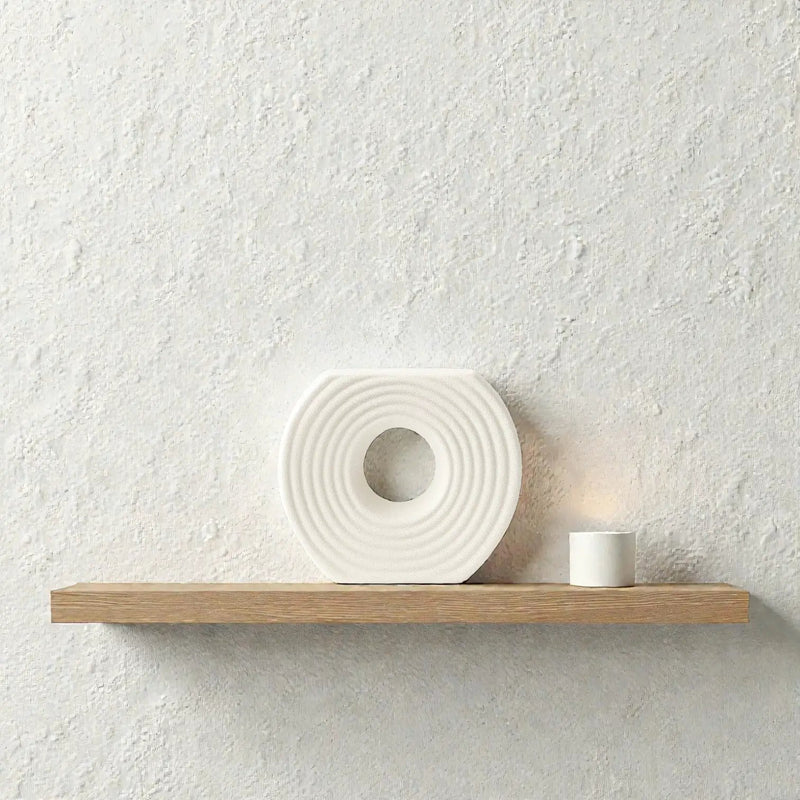 Frankly Cotton Textured Ceramic Circular Vases by Nest & Stem Homewares