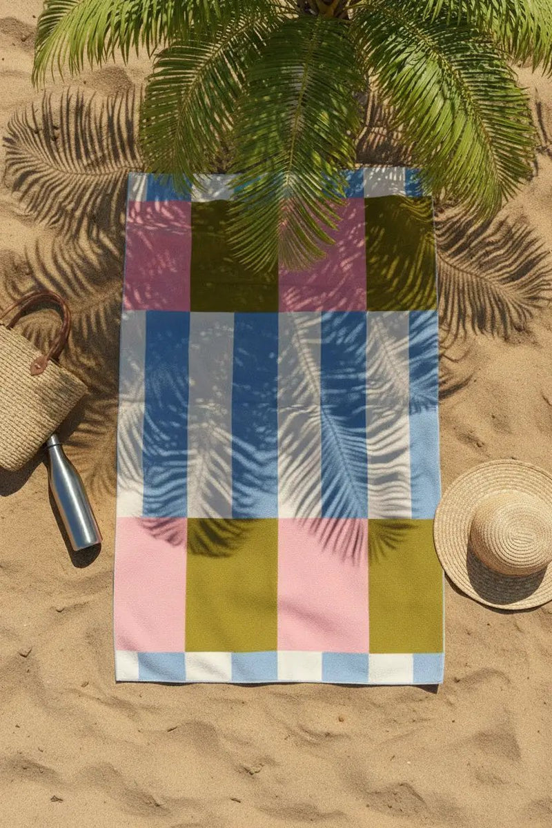 Frankly Cotton Quick Dry Sandless Beach Towels 6 Colour Options 100x180cm by Nest & Stem Homewares