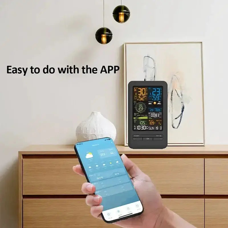 WiFi Smart Weather Station with Temperature & Humidity Sensor by Habicare