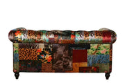 Chesterfield Patchwork 2 Seater Sofa by BroDeals