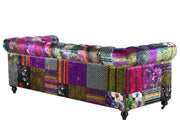 Chesterfield Patchwork 3 Seater Sofa by BroDeals