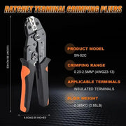 Wire Crimping Tool & Connector Assortment Kit by Habicare