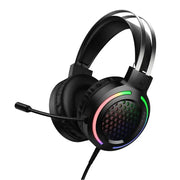 techplus Wired Gaming Headset with 50mm Drivers, Mic & Tri-Color LED (W117) TechPlus W117 Wired Gaming Headset With 50mm Drivers
