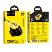 techplus Wired Gaming Mouse with 7 Buttons, 3600 DPI & LED Light (GM31) - Yellow TechPlus GM31 Yellow Wired Gaming Mouse 3600 DPI