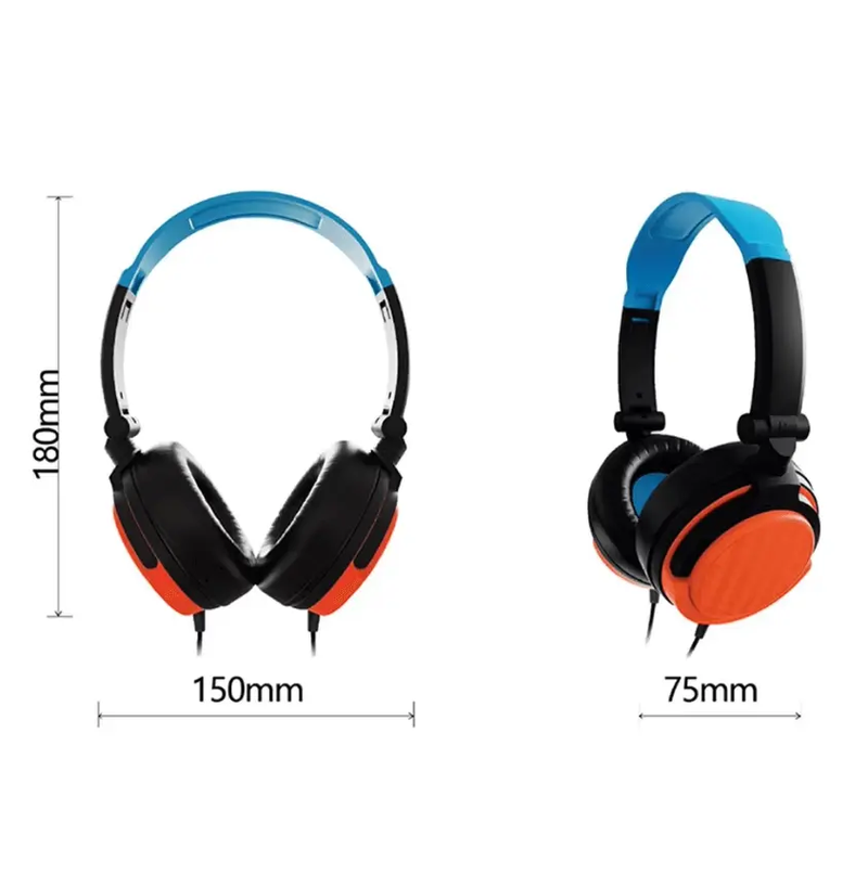 Wired Gaming Headset with Microphone & Volume Control by techplus