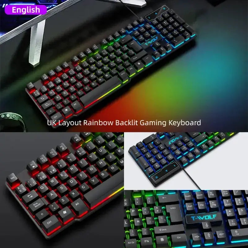 Wired Keyboard & Mouse Set by Habicare