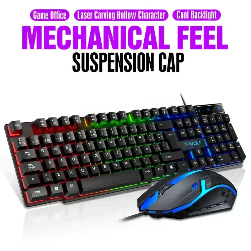 Wired Keyboard & Mouse Set by Habicare