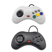 Wired Sega Saturn Controller – Classic USB Gamepad (available in Black & White) by Habicare