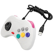 Wired Sega Saturn Controller – Classic USB Gamepad (available in Black & White) by Habicare