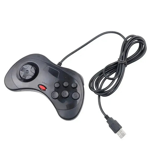 Wired Sega Saturn Controller – Classic USB Gamepad (available in Black & White) by Habicare