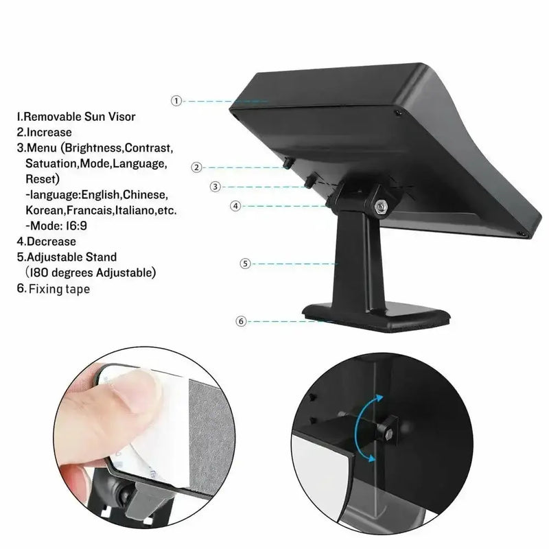 Wireless 4.3" Rear View Monitor & Parking Kit by Habicare