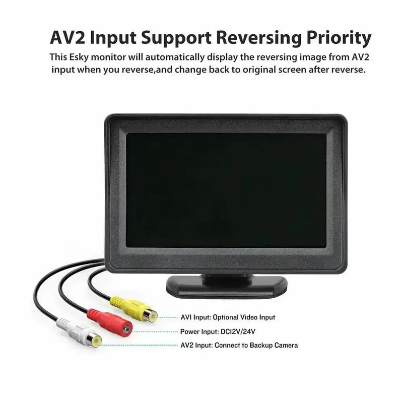 Wireless 4.3" Rear View Monitor & Parking Kit by Habicare