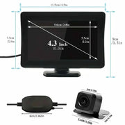 Wireless 4.3" Rear View Monitor & Parking Kit by Habicare