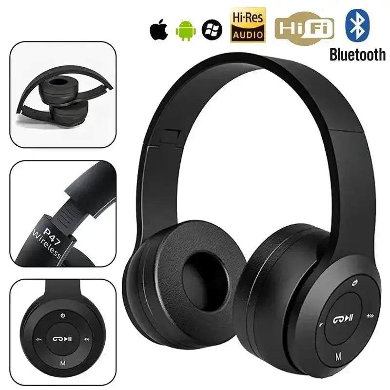 Wireless Bluetooth Headphones – Mic, Noise Cancelling (available in 5 colours) by Habicare
