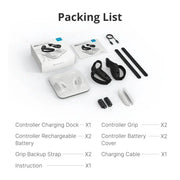 Wireless Charging Dock + G3 Controller Grips for Meta Quest 3/3S by Habicare
