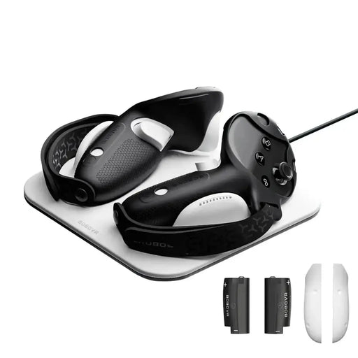 Wireless Charging Dock + G3 Controller Grips for Meta Quest 3/3S by Habicare