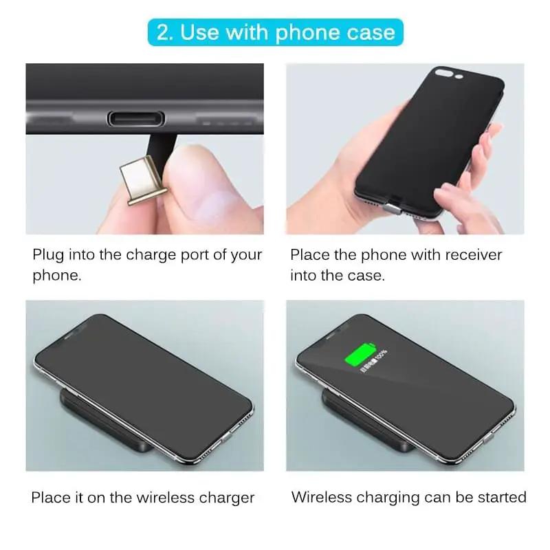 Wireless Charging Receiver - Type C Devices by 9eight5