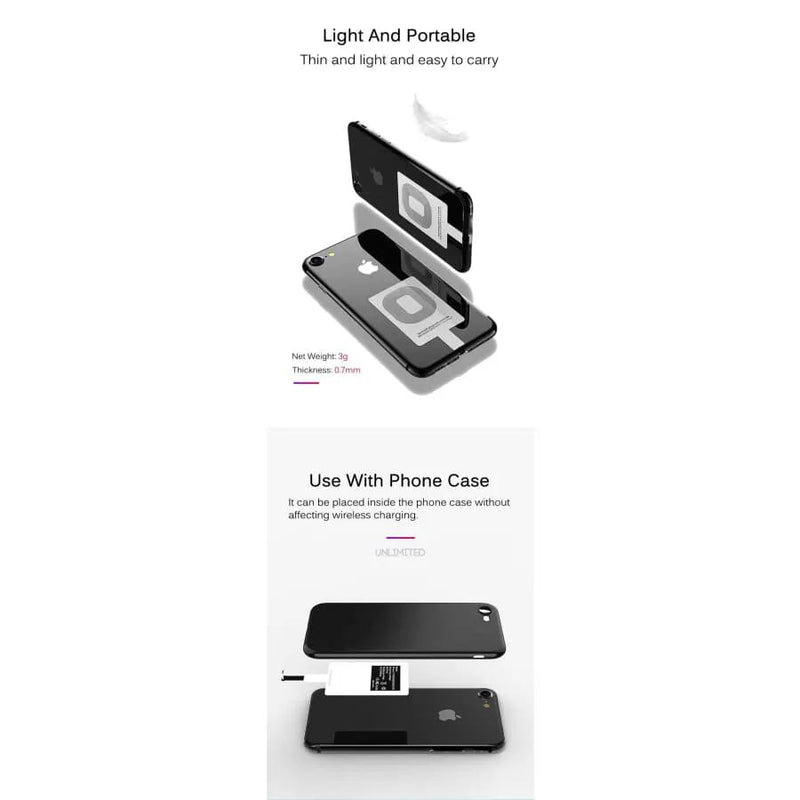 Wireless Charging Receiver - Type C Devices by 9eight5