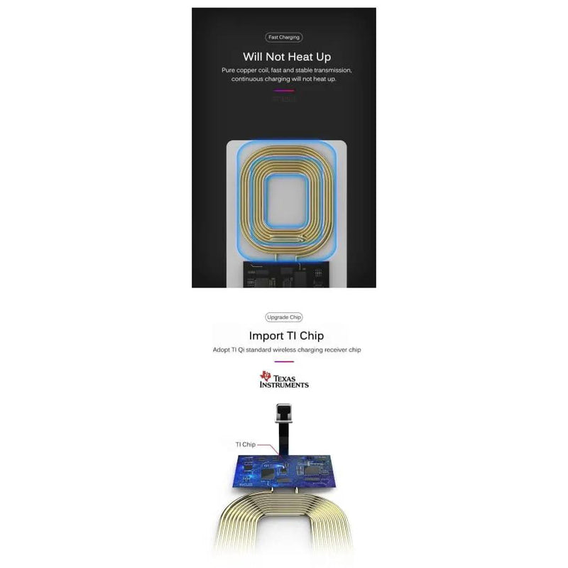 Wireless Charging Receiver - Type C Devices by 9eight5