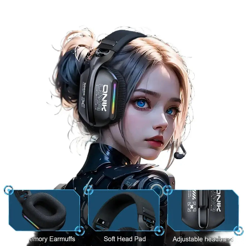 Wireless Gaming Headset – RGB by Habicare