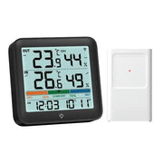 Wireless Indoor-Outdoor Weather Station with Remote Sensor (available in Black & White) by Habicare