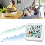 Wireless Indoor-Outdoor Weather Station with Remote Sensor (available in Black & White) by Habicare