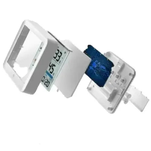 Wireless Indoor-Outdoor Weather Station with Remote Sensor (available in Black & White) by Habicare