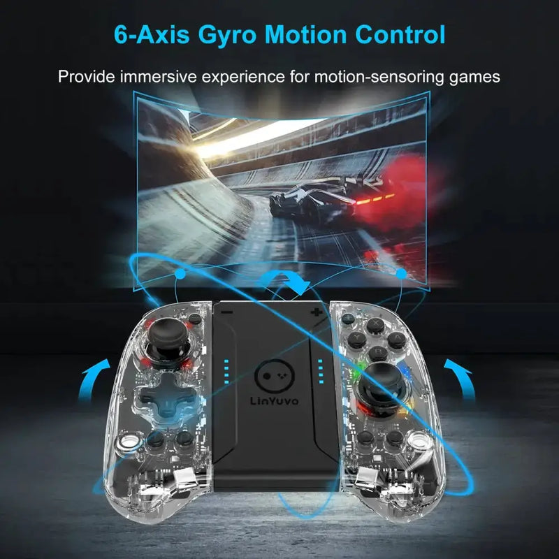 Wireless Joypad – 8-Color LED, Turbo, Vibration by Habicare