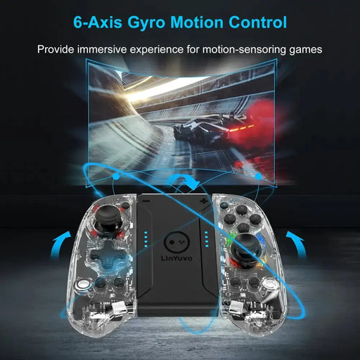 Wireless Joypad – 8-Color LED, Turbo, Vibration by Habicare