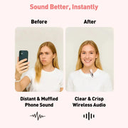 Wireless Lavalier Mic for iPhone, Android & PC (available in different sets) by Habicare
