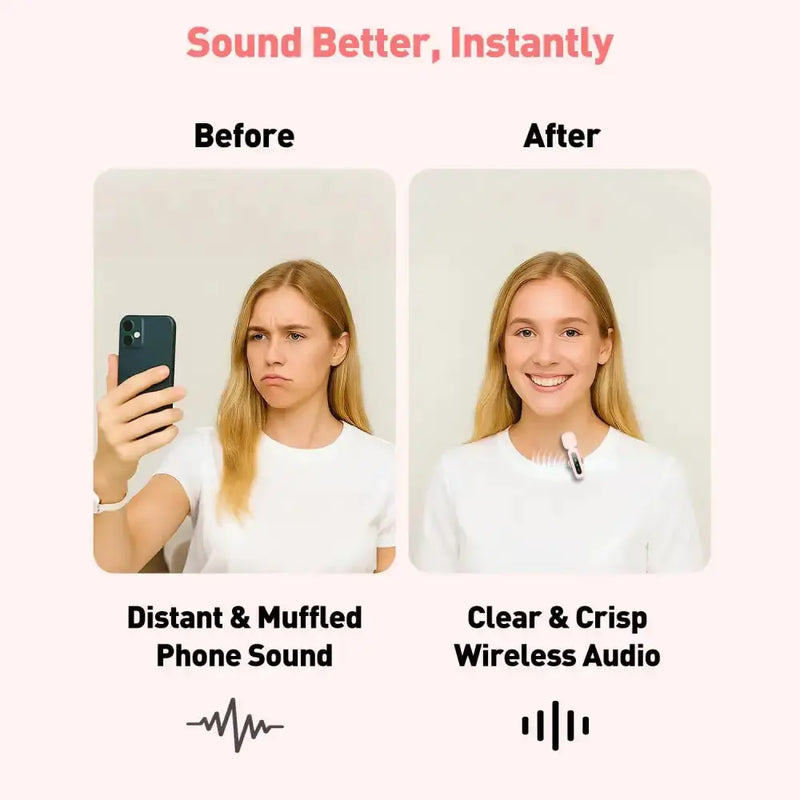 Wireless Lavalier Mic for iPhone, Android & PC (available in different sets) by Habicare