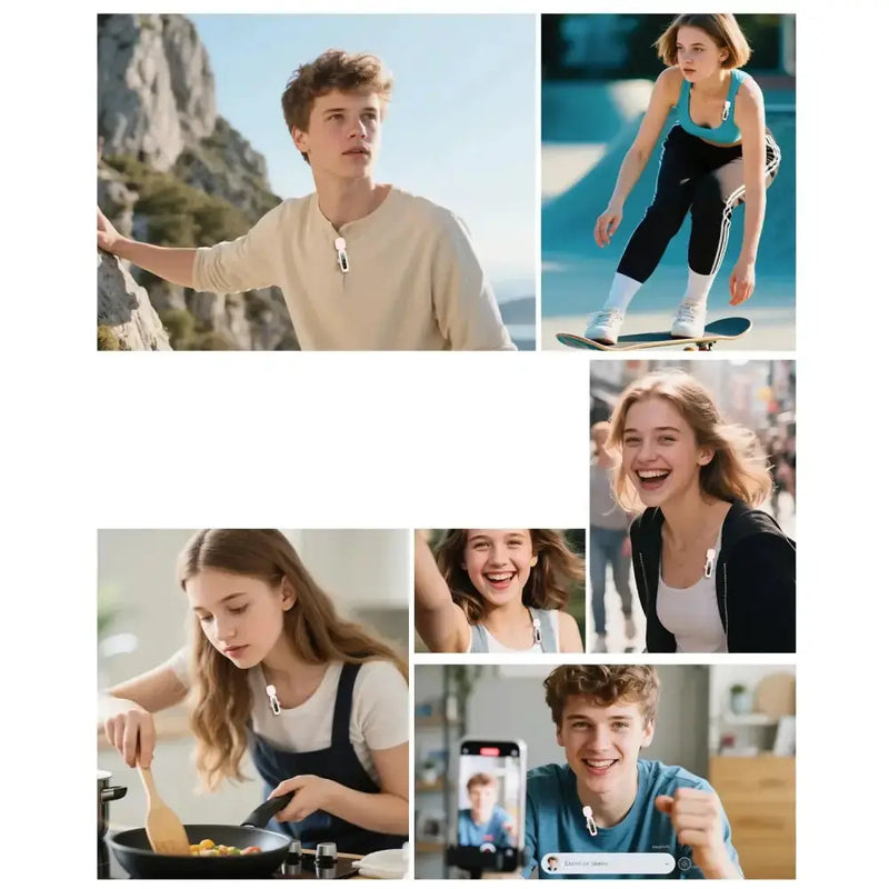 Wireless Lavalier Mic for iPhone, Android & PC (available in different sets) by Habicare
