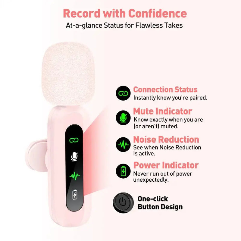 Wireless Lavalier Mic for iPhone, Android & PC (available in different sets) by Habicare