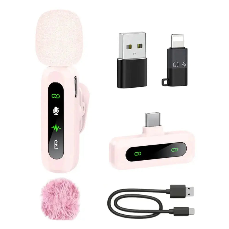 Wireless Lavalier Mic for iPhone, Android & PC (available in different sets) by Habicare