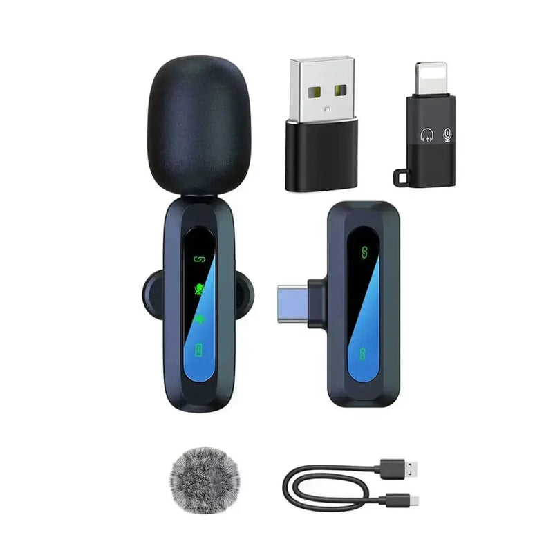 Wireless Lavalier Mic for iPhone, Android & PC (available in different sets) by Habicare