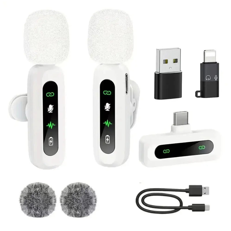 Wireless Lavalier Mic for iPhone, Android & PC (available in different sets) by Habicare