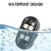 Wireless LED Strobe Lights – 8-Color Rechargeable Anti-Collision Warning Lights by Habicare