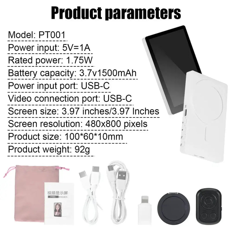 Wireless Selfie Monitor Screen for iPhone & Android by Habicare