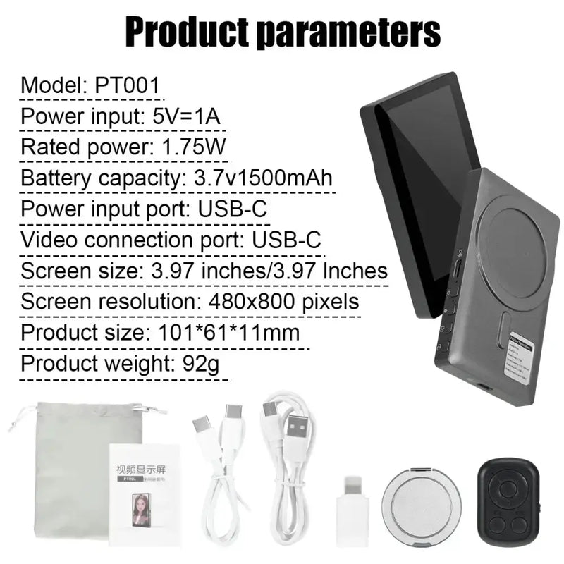 Wireless Selfie Monitor Screen for iPhone & Android by Habicare