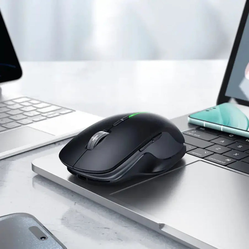 techplus Wireless Mouse Dual Mode Bluetooth LED Rechargeable (GM40) Black Wireless Mouse Dual Mode Bluetooth LED Rechargeable (GM40) Black