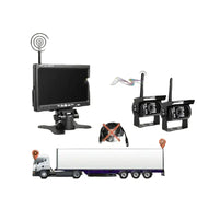 Wireless Reverse Camera Kit – 7" Monitor for Trucks, Buses & RVs with IR Night Vision by Habicare