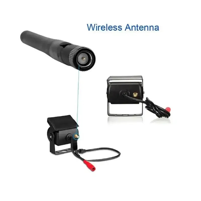 Wireless Reverse Camera Kit – 7" Monitor for Trucks, Buses & RVs with IR Night Vision by Habicare