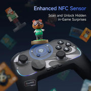 Wireless RGB Gamepad – Switch 2/PC/Phone/TV, NFC, Gyro (available in Black & White) by Habicare