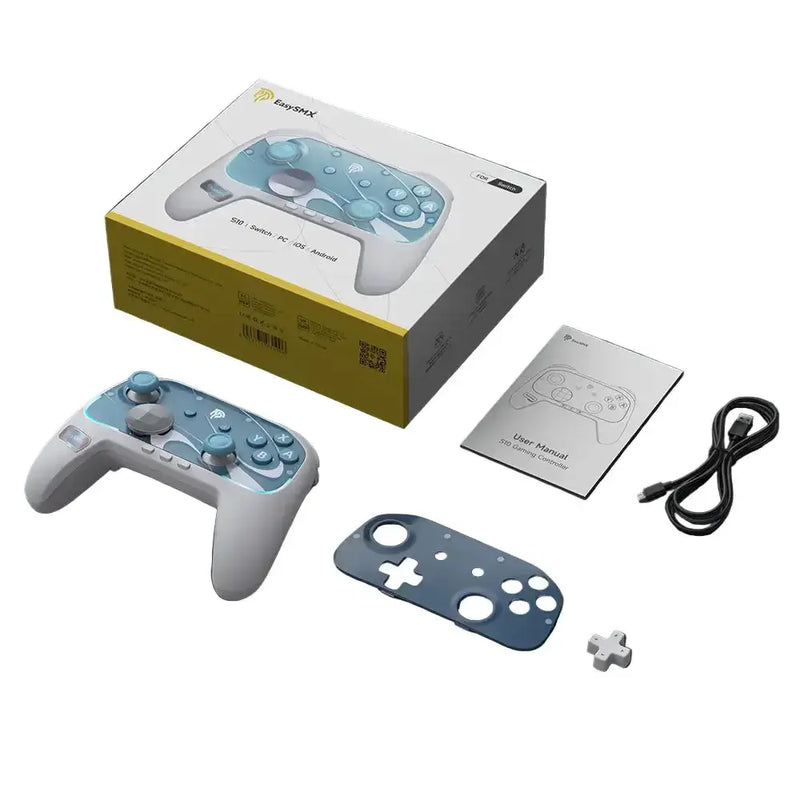 Wireless RGB Gamepad – Switch 2/PC/Phone/TV, NFC, Gyro (available in Black & White) by Habicare