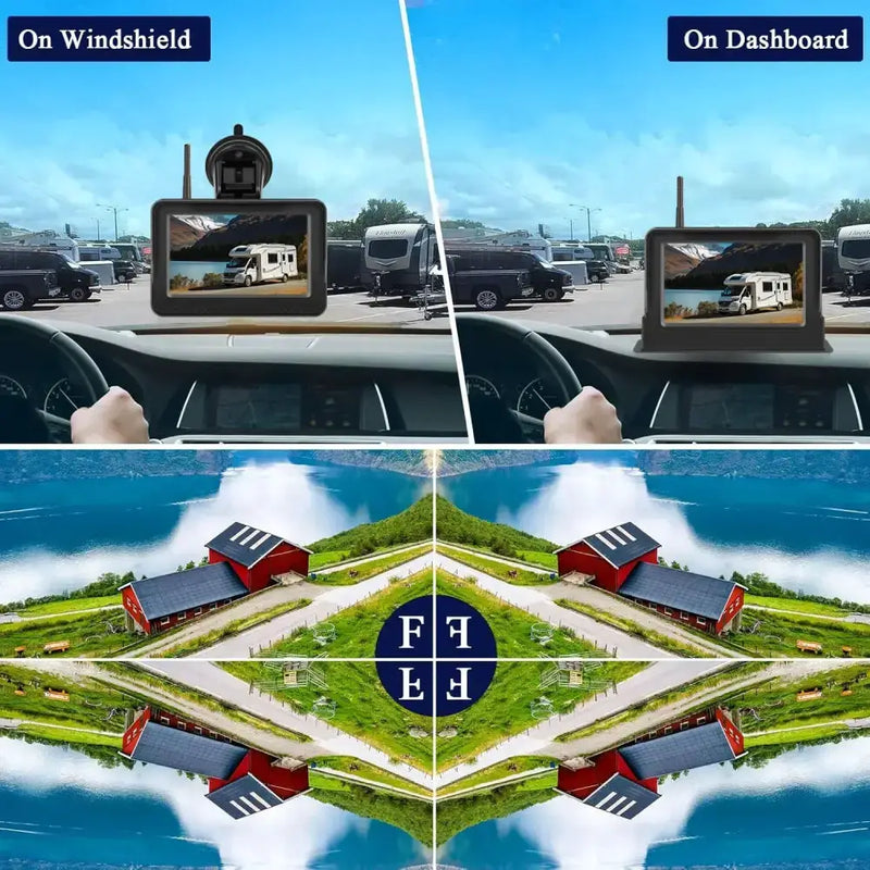 Wireless Solar – 5" Rear View Monitor by Habicare
