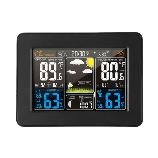 Wireless Weather Station with LCD Display & Clock by Habicare